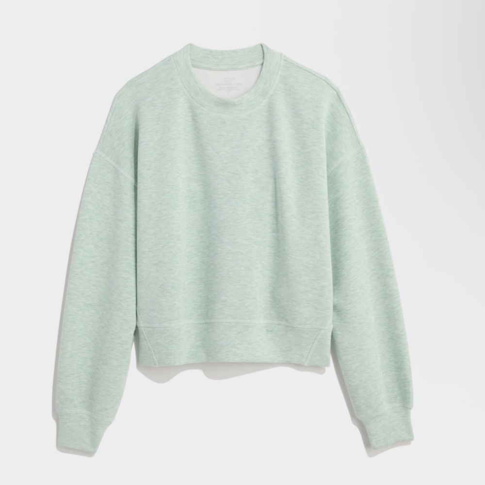 Women’s Silky Scuba Cropped Crewneck Sweatshirt